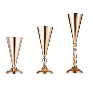 <b>Wedding</b> Flower Vase Tabletop Decorative Metal Storage Ornament <b>Wedding</b> Candlestick - Product Image 4