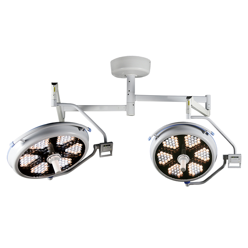 MN-LED7070 Factory Wholesale Ceiling Type Operation Lighting Double Head  Led Shadowless Operating Lamp
