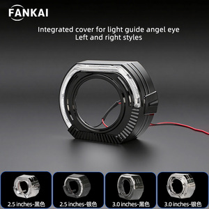 Aluminum <b>Led</b> Headlight Trim <b>Cover</b> 2.5 3 Inch Screw Fixing For Car <b>Lighting</b> Decoration - Product Image 2
