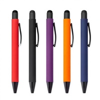Stylo bille promotionnel en métal personnalisé, largeur d'écriture 1,0 mm, encre bleue, couleurs personnalisables, pour usage professionnel