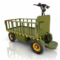 Chariot tout-terrain électrique robuste à couple élevé pour la ferme, la récolte et l'entretien des propriétés, capacité de 2200 lb, avec frein à disque