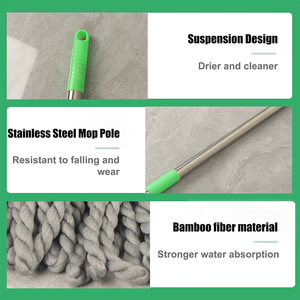 2023 chaud ménage torsion microfibre vadrouilles fournitures de <span class=keywords><strong>nettoyage</strong></span> main libre Spin eau rotatif paresseux pour le <span class=keywords><strong>nettoyage</strong></span> des sols - Product Image 2