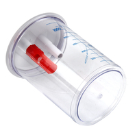 Vente à chaud ME2010-V Bouteille d'aspiration sur machine d'aspiration Pot en plastique ABS sous vide avec joint de pompe PC