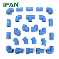 IFAN Meilleur prix pour les raccords en cuivre PPR, matériaux de plomberie, raccords de tuyaux d'eau PPR de 20 à 125 mm
