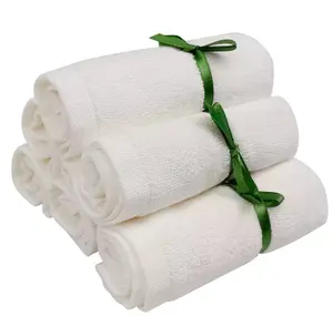 Chiffon de lavage doux pour bébé, serviette en coton biologique à séchage rapide, Extra absorbant, débarbouillettes en coton éponge de haute qualité