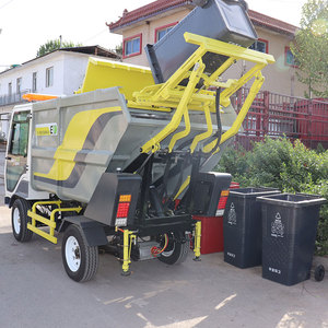 BY-L35 camion à ordures électrique de camion à benne basculante à chargement automatique de nouvelle énergie avec la remorque arrière - Product Image 5
