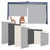 Toldo Vertical Enrollable para Exteriores Prettyhouse, para Balcones y Terrazas, Protección Solar y de Privacidad, Resistente a la Intemperie, con Bloqueo UV, Persianas con Cierre