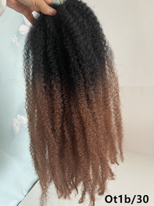 Harga Pabrik Grosir Ombre Marley Braids Afro Kinky Curly Bulk <span class=keywords><strong>Twist</strong></span> Rambut Kepang <span class=keywords><strong>Crochet</strong></span> Braids <span class=keywords><strong>Cuban</strong></span> <span class=keywords><strong>Twist</strong></span> 14-24 inci - Product Image 3