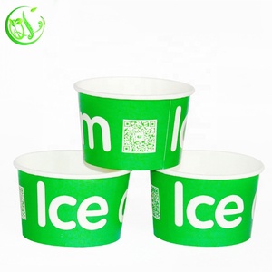 Écologique de Tasse de Papier De Crème Glacée Jetable En Papier Kraft à Double Paroi Tasse À Soupe avec Couvercle de Boisson Froide - Product Image 1