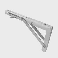 Étagère pliante murale en acier inoxydable Shengxiang, support de table, banc, support de cuisine pour armoire et plaque en bois