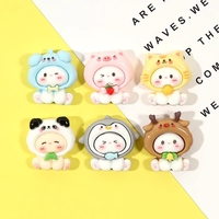 Cabochons Kawaii en résine mélangée aléatoire 15-20mm, Mini nourriture sucrée, Nail Art, décoration, breloques