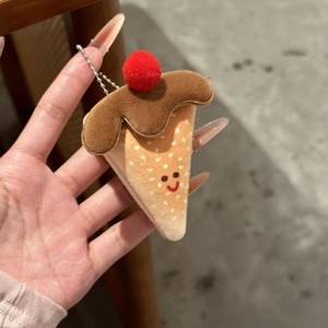 Plush Keychains Toys <b>Fun</b> Cute Food Doll Pendant Keychain Gir Decorative Bread Pendant Jewelry Cartoon Plush Keychains Toys - Product Image 3