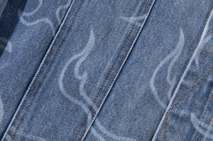 Accept Low MOQ <strong>Customised</strong> 100% Cotton Laser Engrave Print Casual <strong>Denim</strong> Jumpsuit Blue Jeans and <strong>Jacket</strong> for Men - Product Image 5