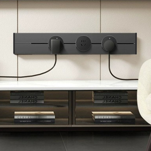 Presa di corrente a binario rimovibile nera in lega di alluminio di alta qualità di nuovo Design presa di corrente per ufficio da cucina - Product Image 2