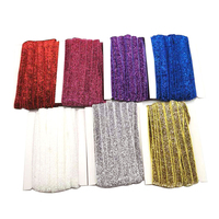 WL001 Shuman Meilleure vente Ruban élastique tissé en polyester brillant effet velours et paillettes, 1cm 1.5cm 2cm, Accessoires vestimentaires, Ruban large