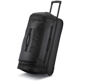 Bolsa <span class=keywords><strong>de</strong></span> lona <span class=keywords><strong>de</strong></span> gran capacidad, resistente al agua, 28 pulgadas, con ruedas, para gimnasio, deportes, <span class=keywords><strong>fin</strong></span> <span class=keywords><strong>de</strong></span> <span class=keywords><strong>semana</strong></span>, viaje, equipaje con rodillo - Product Image 1