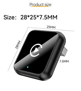 Adaptador Carplay Portátil Negro, Conexión por Cable a Inalámbrica 2 en 1, Puerto USB - Product Image 5