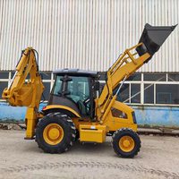Diskon roda penggali Backhoe mesin kustom merek Top 4x4 pencetak Backhoe baru