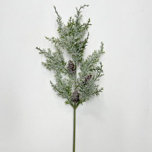 Bất động cảm ứng tán lá thông nón màu xanh quả mọng bó hoa cắt tuyết tùng Nhân Tạo Màu Đỏ giáng sinh quả mọng gốc - Product Image 5