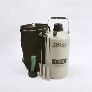 Contenedor de nitrógeno líquido de almacenamiento de semen portátil de 2 litros