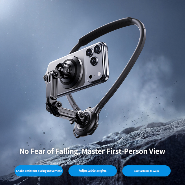 Boneruy G05 2026 Magnetic POV Neck Hanging Phone Mount 3-Axis Adjustable Vlogging & First-Person Shooting Holder