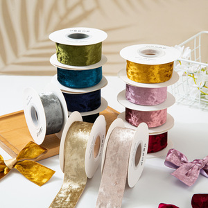 Rubans de Noël en velours de luxe, ruban décoratif durable pour arbre de Noël, emballage de cadeaux, couronne de mariage, bricolage - Product Image 4