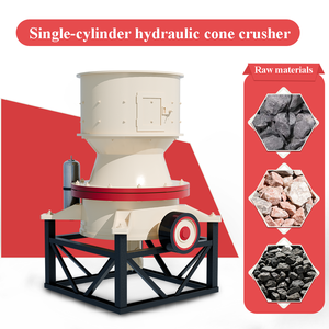 Installation de concassage hydraulique monocylindre pour mines de pierres, ligne de concassage de roches dures pour l'exploitation minière et la construction, contrôlée par PLC - Product Image 1