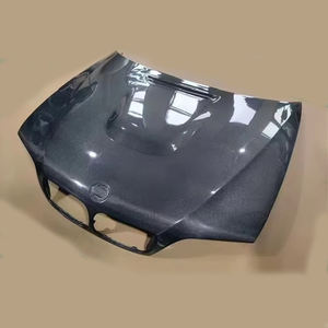 Para <span class=keywords><strong>BMW</strong></span> Serie 3 <span class=keywords><strong>E46</strong></span> <span class=keywords><strong>2003</strong></span> <span class=keywords><strong>330i</strong></span> 4 puertas sedán M3 estilo fibra de carbono capó Scoop cubierta de motor de coche - Product Image 1
