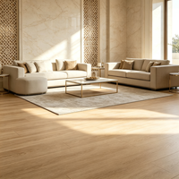 Planche de sol en vinyle imperméable et résistante aux UV, résistante aux hautes températures, système de pose par clic, revêtement de sol SPC pour climat chaud, villa, hôtel, appartement