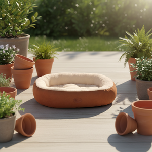 गर्म अंडाकार पालतू पालतू बिस्तर अल्ट्रा-नरम उच्च-उछाल पीपी कपास हल्का पोर्टेबल शीतकालीन गर्मी स्थायित्व हाथ धोने योग्य इनडोर बिल्लियों - Product Image 1