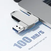 Custom 2,0 3,0 Pen Drive de lujo de metal Otg Memorias de alta velocidad 16GB 32GB 64GB 128GB 256GB 512GB Tipo C Flash Drive USB Flash Drive