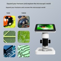 Stock New Model V18 Smart Handheld High-definition Digital Electronic Microscope Crystal-clear Display IP54 Rated 8 LED
