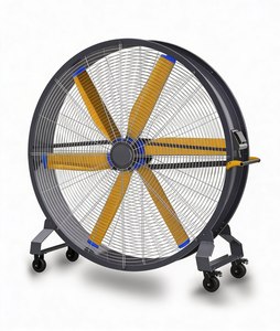 Ventilateur sur pied industriel haute puissance, mobile, à poussée manuelle, AC PMSM, faible consommation, 220V, grand volume d'air, portable - Product Image 6