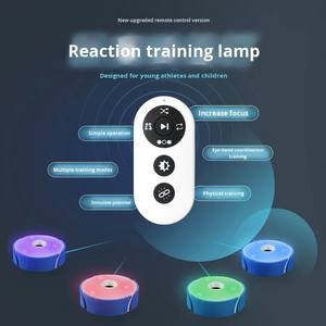 Equipo <span class=keywords><strong>de</strong></span> Entrenamiento <span class=keywords><strong>de</strong></span> Reacción Deportiva Multicolor, Luz Intermitente para Entrenamiento <span class=keywords><strong>de</strong></span> Reflejos, Agilidad y Velocidad para Baloncesto y Fitness - Product Image 2
