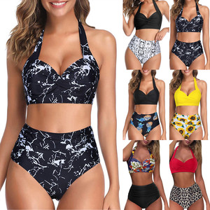 <span class=keywords><strong>Maillot</strong></span> <span class=keywords><strong>de</strong></span> <span class=keywords><strong>bain</strong></span> deux pièces vintage pour femme, style rétro, <span class=keywords><strong>avec</strong></span> haut halter froncé et bas <span class=keywords><strong>taille</strong></span> <span class=keywords><strong>haute</strong></span> – Grande Vente - Product Image 6