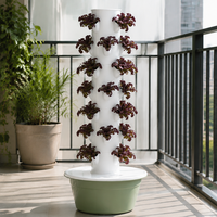 Système hydroponique de culture sans terre - Étagère de jardinage verticale pour légumes et micro-légumes