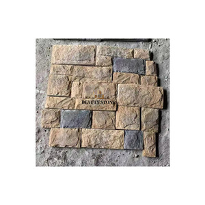 Tấm Ốp Tường Bằng Đá Nhân Tạo Màu Be Ngoại Thất Phổ Biến Châu Phi Ốp Veneer - Product Image 1