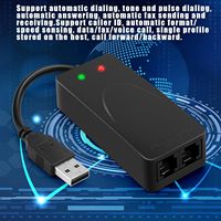 Módem Externo USB 2.0 3 en 1 para Datos, Voz y Fax, 56K V.92 V.90 CX93010 WIN7, Recibe, Envía y Recibe Faxes en el Ordenador con Cable RJ11