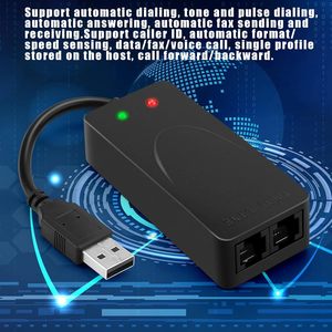 <span class=keywords><strong>Modem</strong></span> externe <span class=keywords><strong>USB</strong></span> 2.0 3-en-1 pour données, voix et accès Internet <span class=keywords><strong>56K</strong></span> V.92 V.90 CX93010 WIN7, pour la réception et l'envoi de faxes sur ordinateur avec câble RJ11 - Product Image 5