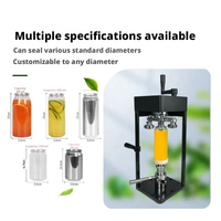 Machine manuelle de scellage de canettes, scelleuse de canettes pour boissons, jus frais, café, en acier inoxydable de qualité alimentaire