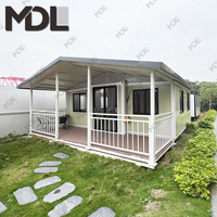 Villa basse de luxe de 3 chambres à coucher Maison moderne modulaire isolée thermiquement pour appartement Cottage préfabriqué