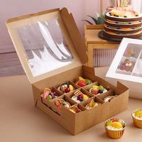 Boîte à nouilles fantaisie, barre chocolatée au fromage et aux truffes, emballage blanc de qualité alimentaire, fenêtre transparente, papier kraft, revêtement UV, recyclable, rigide