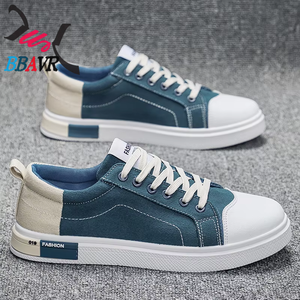 Zapatos Planos Deportivos Transpirables de Lona con Cordones para Estudiantes, Antideslizantes, para Hombre, Moda 2025 - Product Image 2