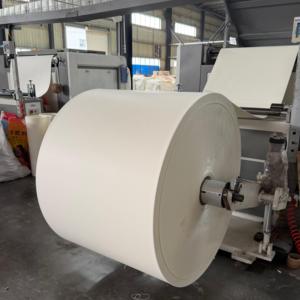 Rouleau de papier couché PE de qualité alimentaire, haute rigidité, imperméable, poids personnalisé, pour l'emballage alimentaire en usine - Product Image 1