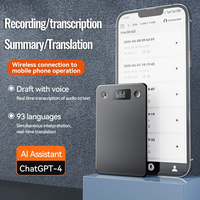 Enregistreur numérique avec transcription vocale en temps réel de l'audio et du texte, reconnaissance rapide de la parole et transcription en texte