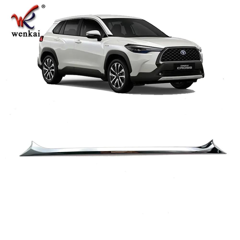 ABS Chrome Garnish Back Door Trim untuk Toyota Corolla Cross 2020 2021 Mobil Aksesoris