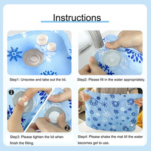 Pet <b>Cooling</b> <b>Mat</b> for Dogs & <b>Cats</b>-Breathable Polyester Material All Seasons Indoor Use - Product Image 4