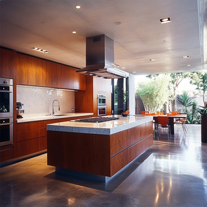 Bespoke sang trọng mô-đun hiện đại đảo bếp và tủ được chế tác từ bảng melamine cho nội thất căn hộ - Product Image 5