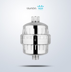 Sản lượng cao đánh bóng Chrome vòi hoa sen đầu lọc than hoạt tính nhựa lọc nước cho nước cứng Loại bỏ Clo florua - Product Image 2