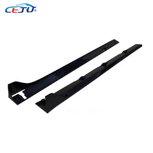 本田思域10号FC1 FC5 FC6 Si FC3 FC4 FK4 FK7 FK8 R 2016-2021型光泽黑色防抱死制动系统碳外观汽车侧保险杠裙 - Product Image 3